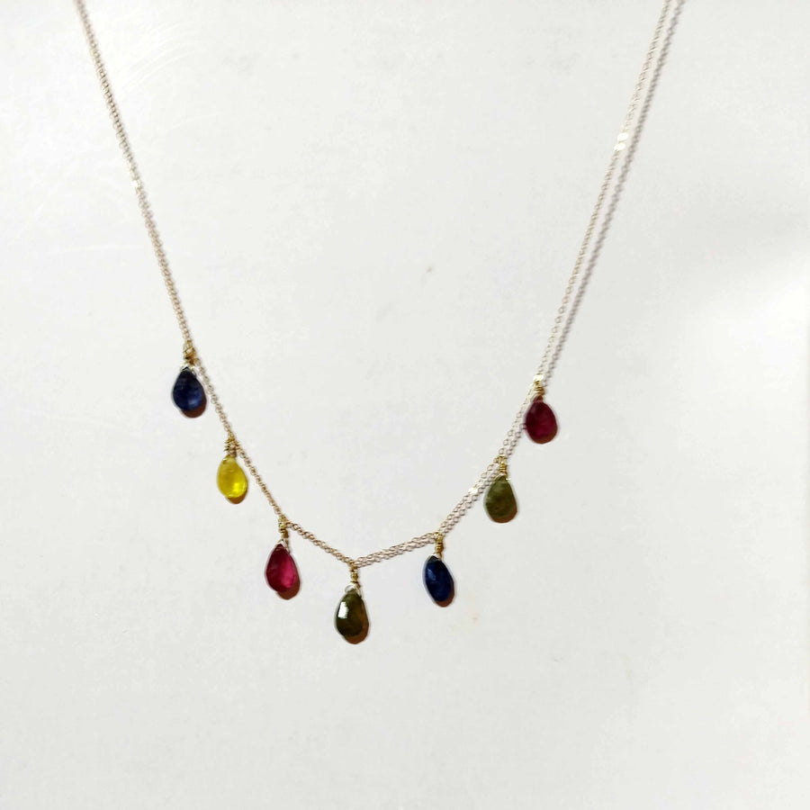 sapphire birthstone necklace 