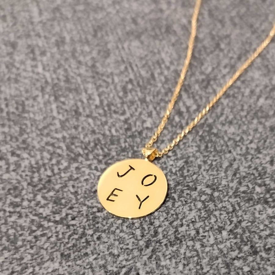Scattered Name Pendant Necklace