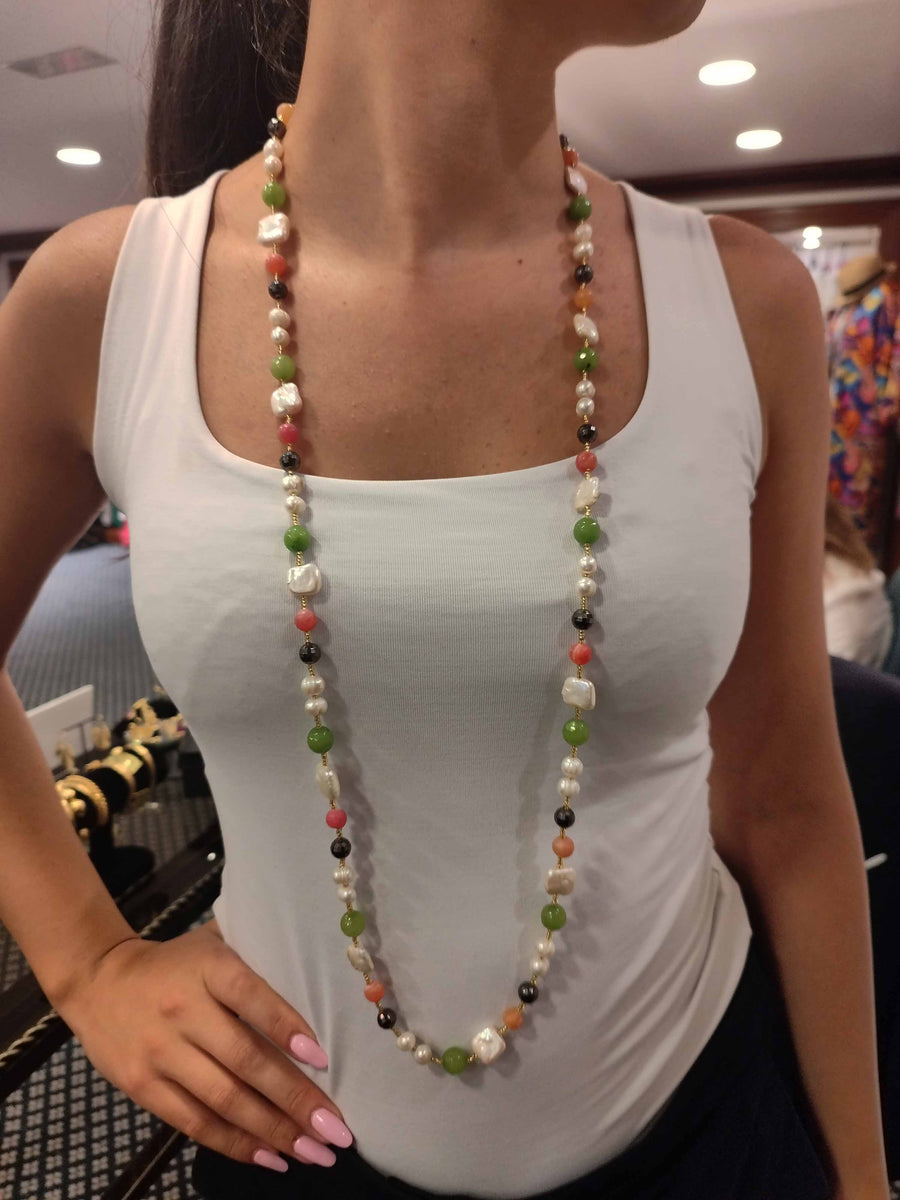 Beaded Rainbow Necklace