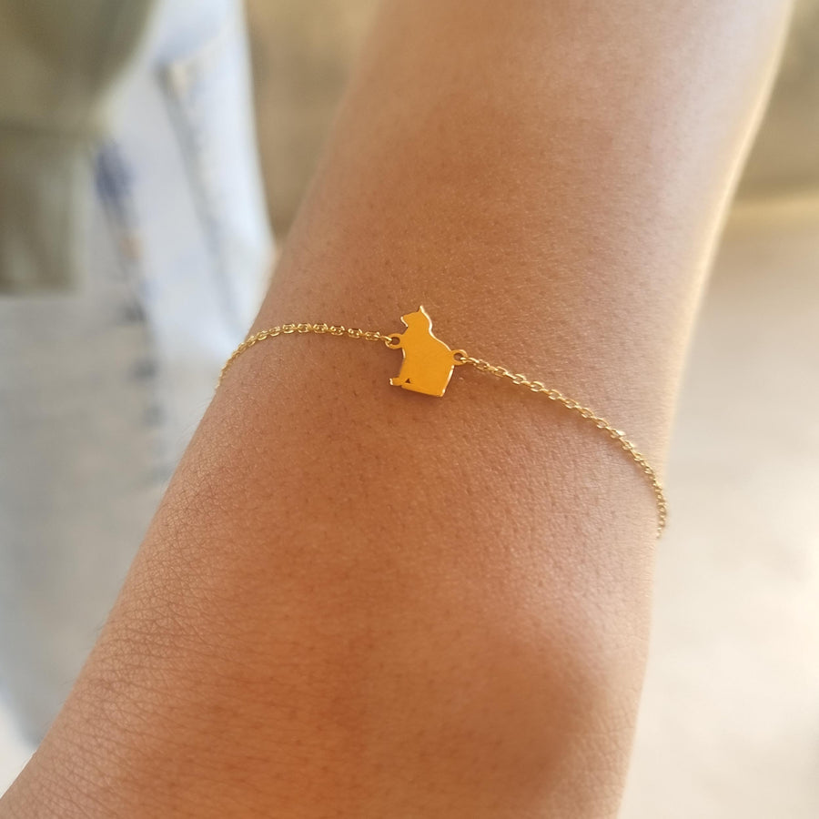 Cat Bracelet 18K Gold