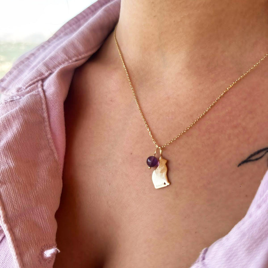 cat pendant necklace