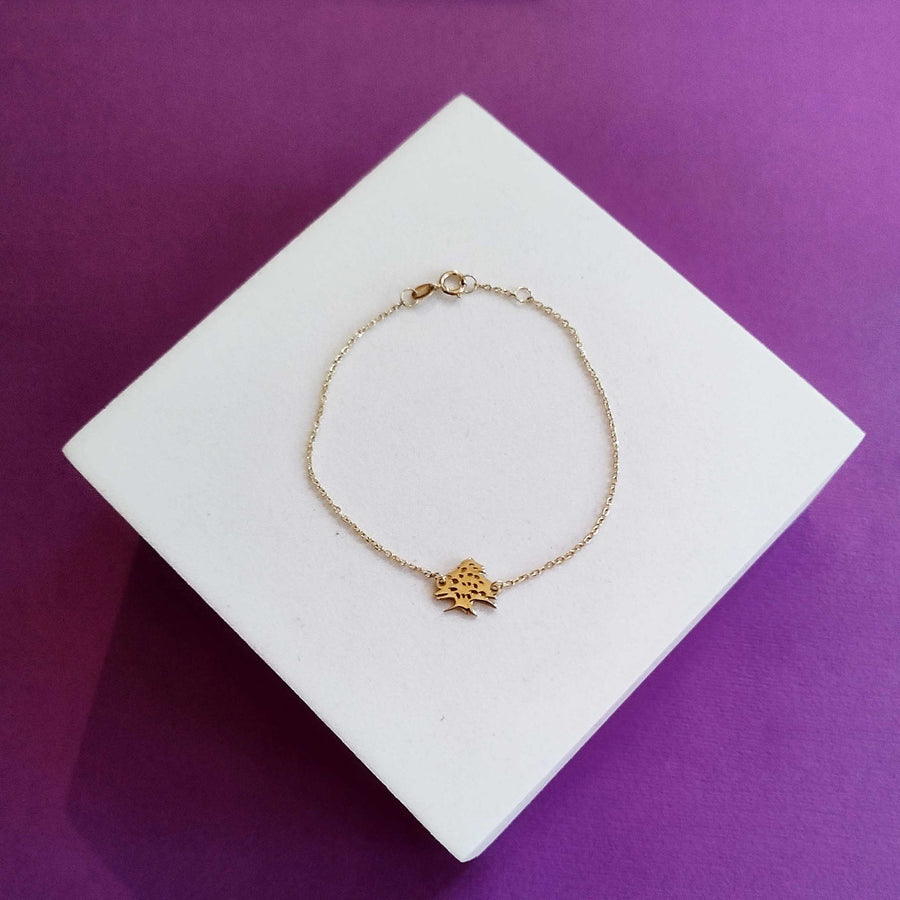 Cedar Tree Bracelet 18k gold