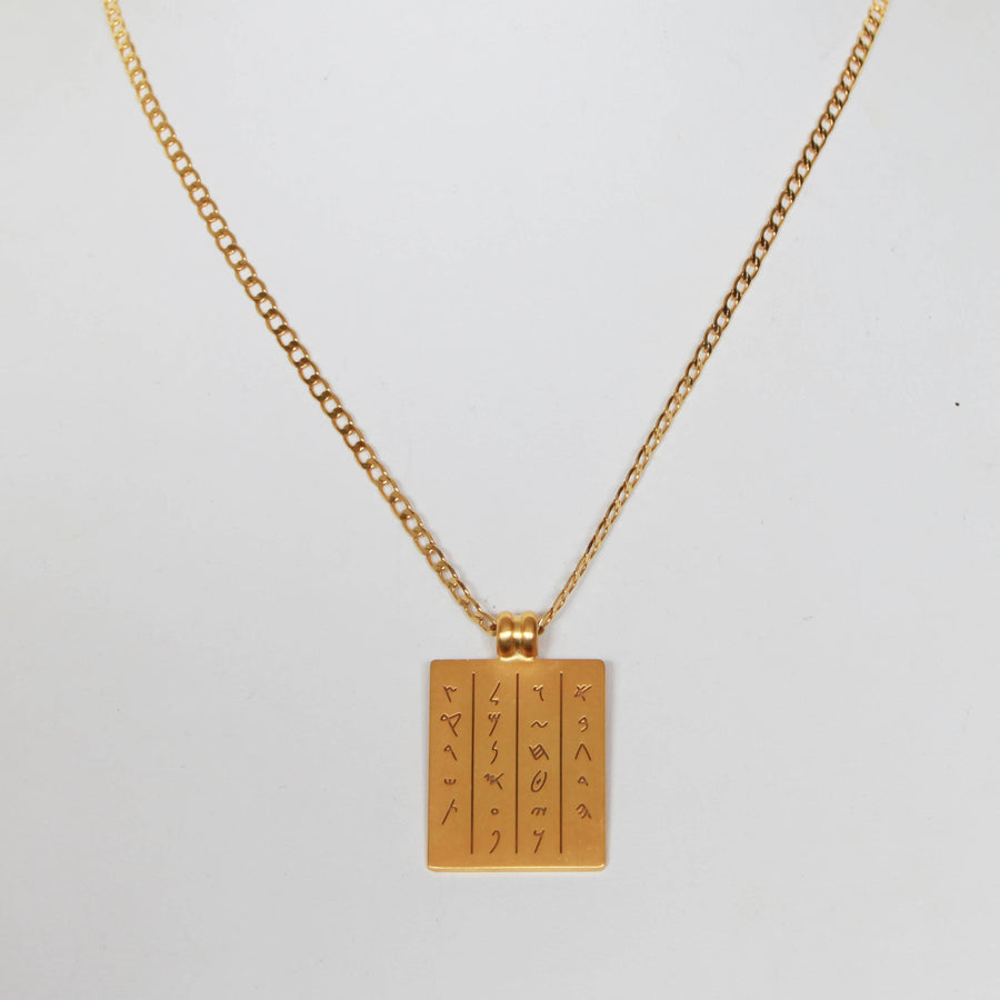 Phoenician Alphabet Necklace