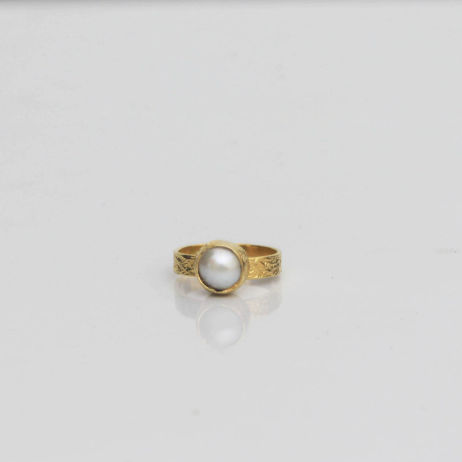 small pearl ring