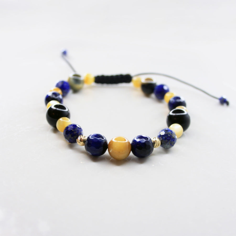 Starry Night Stone Bracelet 18K Gold - For Her