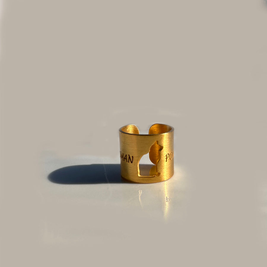 Personalized cat ring