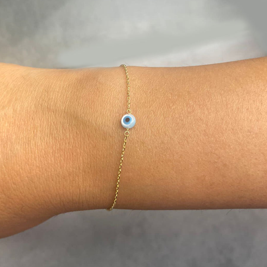 dainty evil eye bracelet