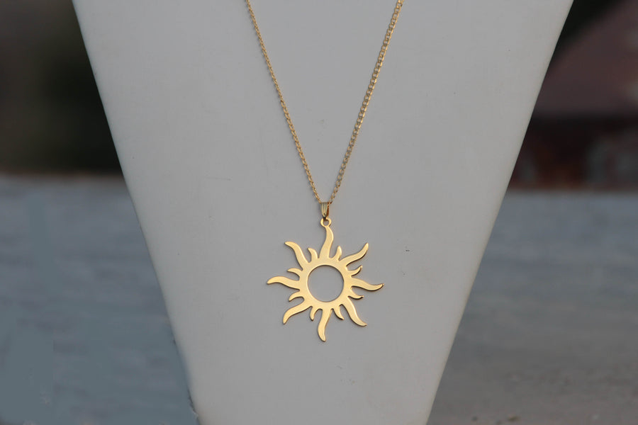 Gold Sun Necklace