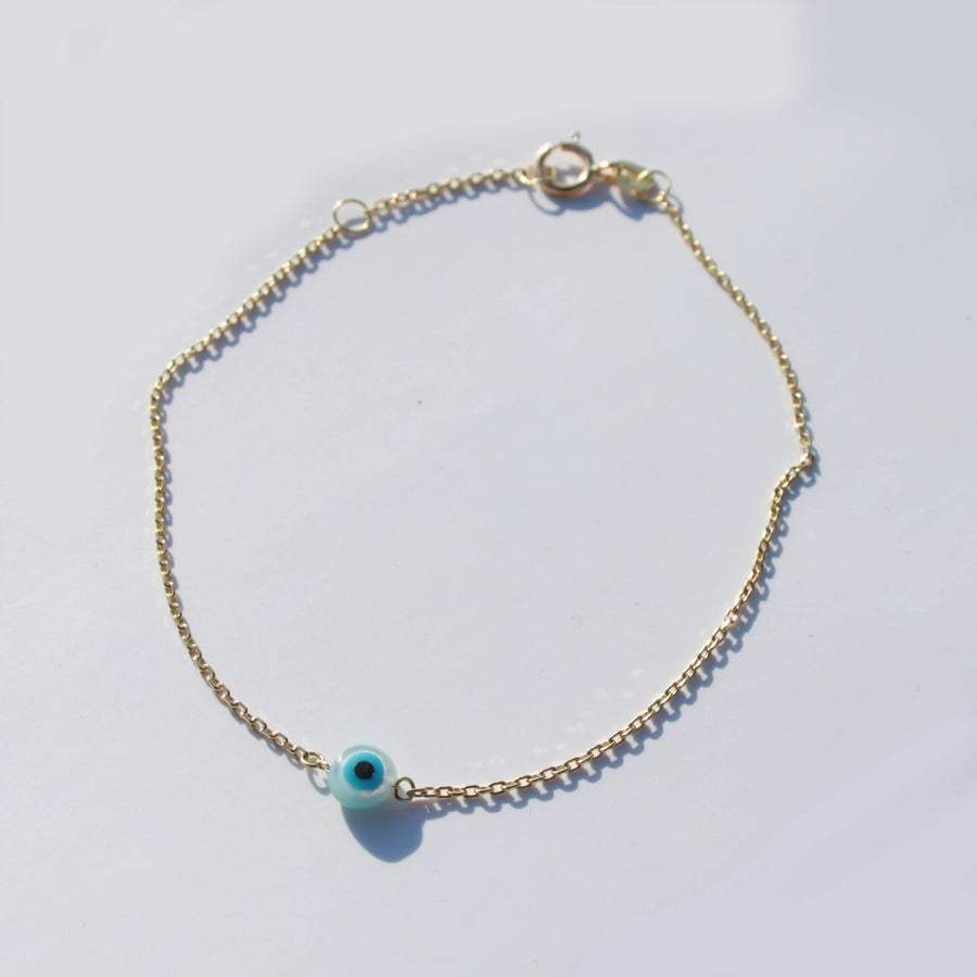 real gold evil eye bracelet