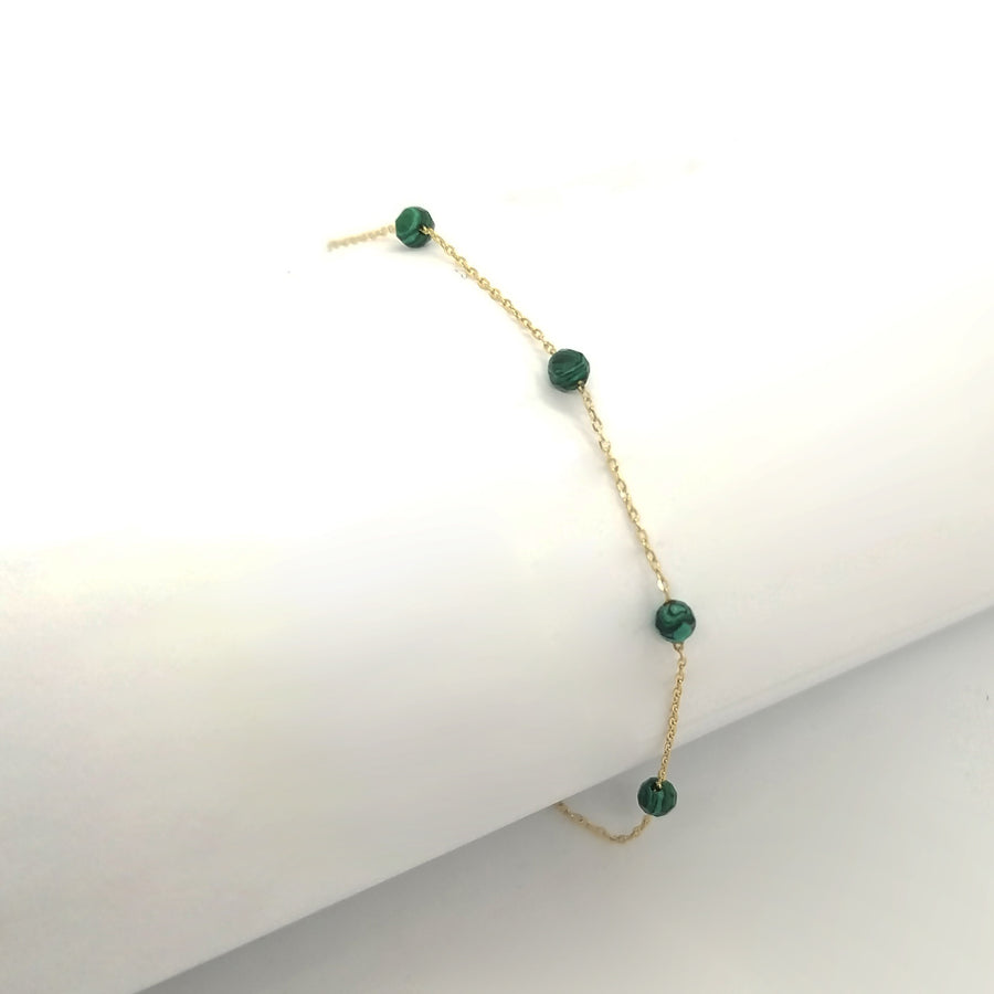 azurite malachite bracelet | malachite crystal bracelet | malachite bead bracelet