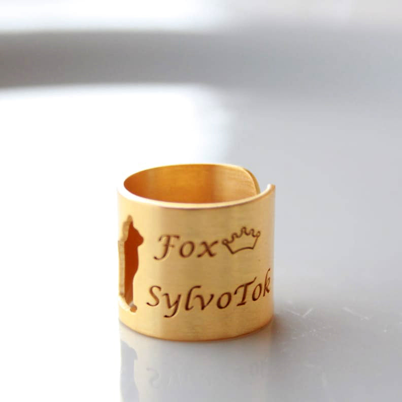 Customized Cat Ring with Cat Names