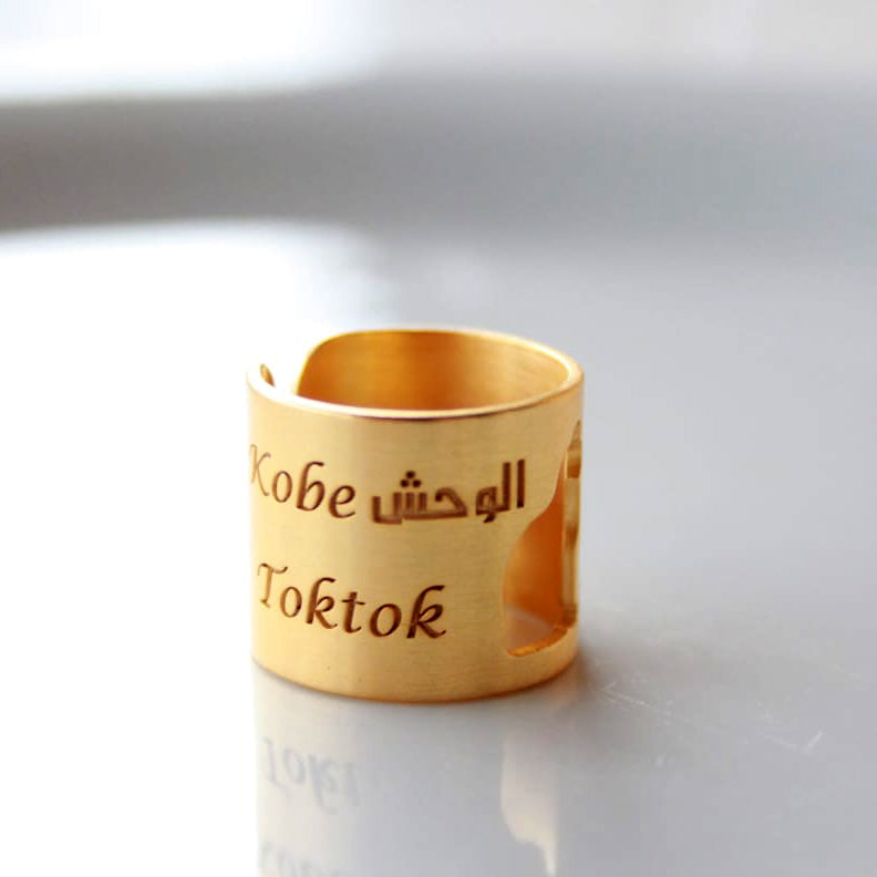 Customized Cat Ring with Cat Names