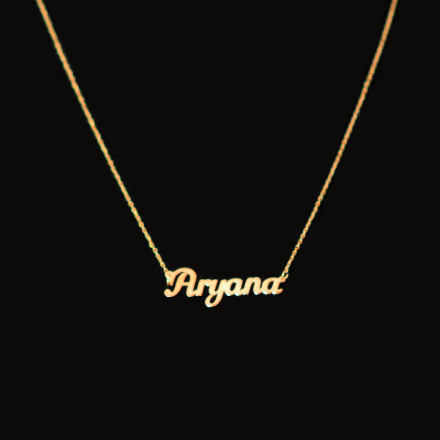 cursive name necklace | Necklace with name in cursive