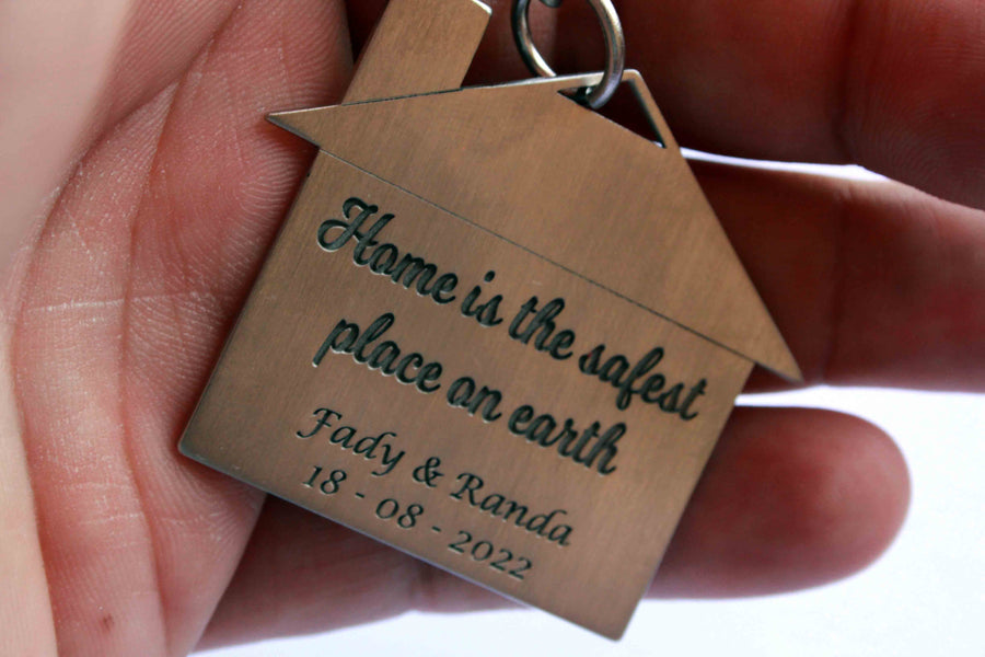 Custom New Home Keyring